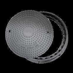 Large round SMC manhole cover, 900mm, watertight